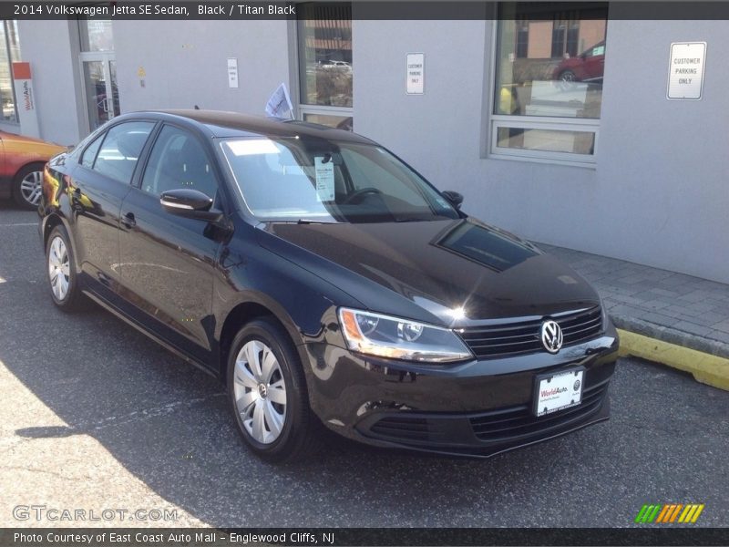 Black / Titan Black 2014 Volkswagen Jetta SE Sedan