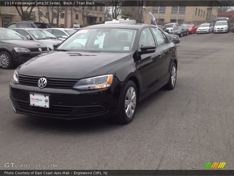 Black / Titan Black 2014 Volkswagen Jetta SE Sedan