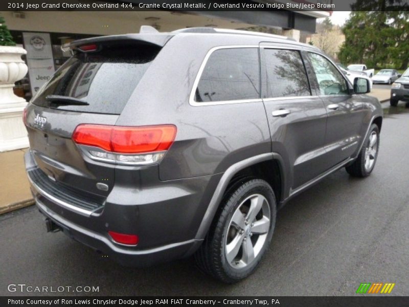 Granite Crystal Metallic / Overland Vesuvio Indigo Blue/Jeep Brown 2014 Jeep Grand Cherokee Overland 4x4