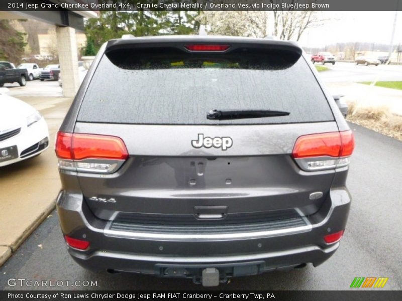 Granite Crystal Metallic / Overland Vesuvio Indigo Blue/Jeep Brown 2014 Jeep Grand Cherokee Overland 4x4