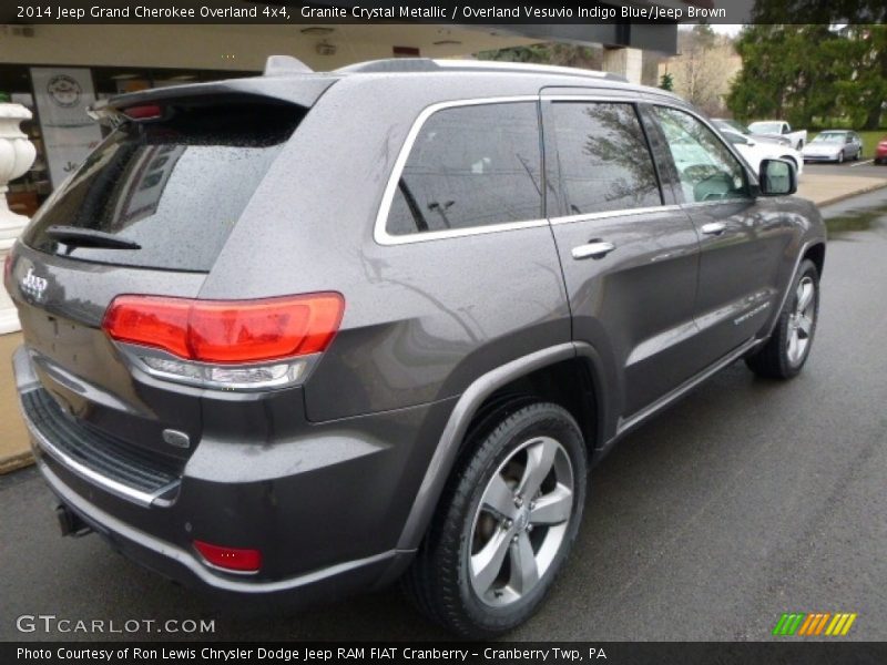 Granite Crystal Metallic / Overland Vesuvio Indigo Blue/Jeep Brown 2014 Jeep Grand Cherokee Overland 4x4