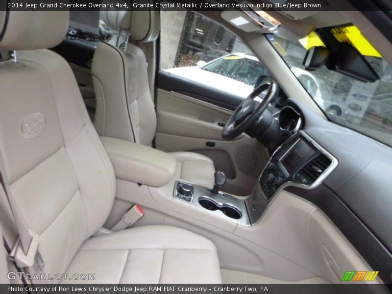 Granite Crystal Metallic / Overland Vesuvio Indigo Blue/Jeep Brown 2014 Jeep Grand Cherokee Overland 4x4