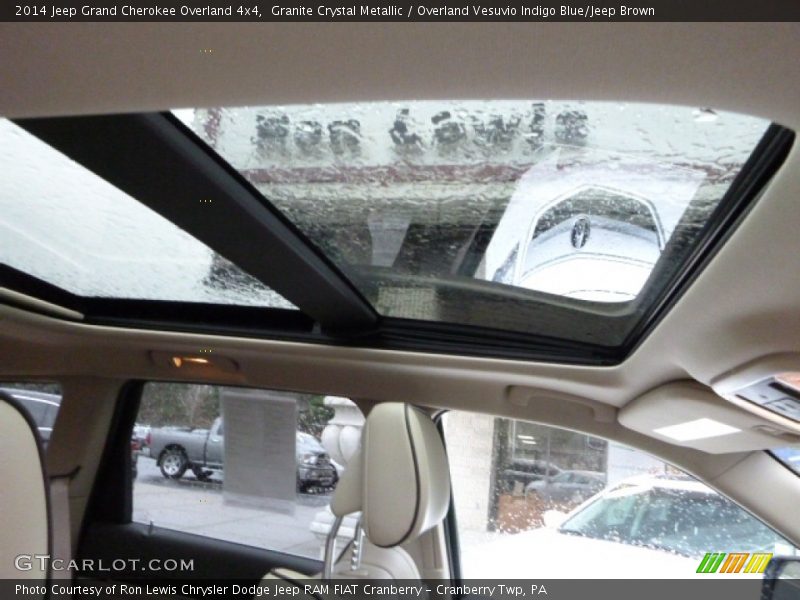 Granite Crystal Metallic / Overland Vesuvio Indigo Blue/Jeep Brown 2014 Jeep Grand Cherokee Overland 4x4