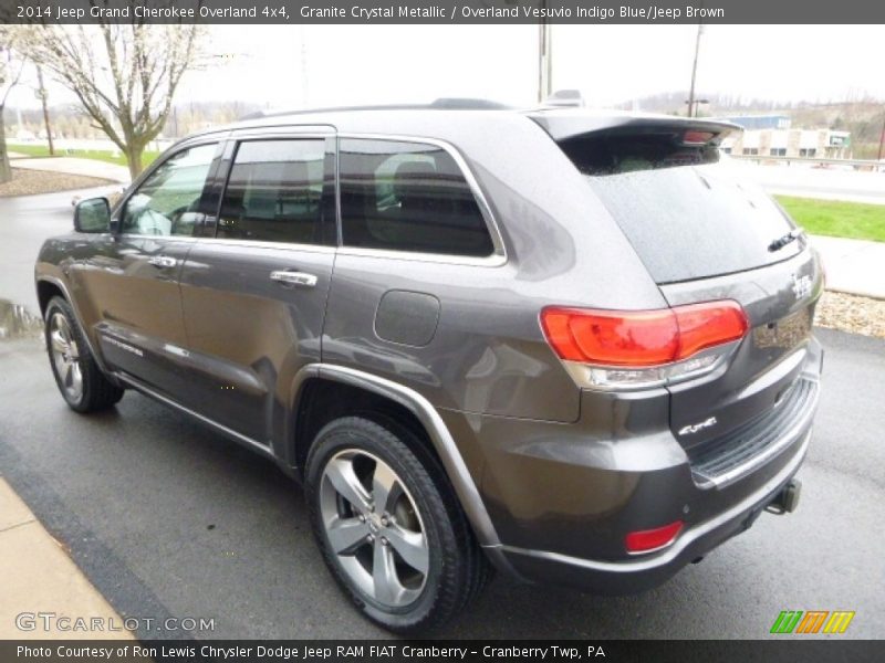 Granite Crystal Metallic / Overland Vesuvio Indigo Blue/Jeep Brown 2014 Jeep Grand Cherokee Overland 4x4