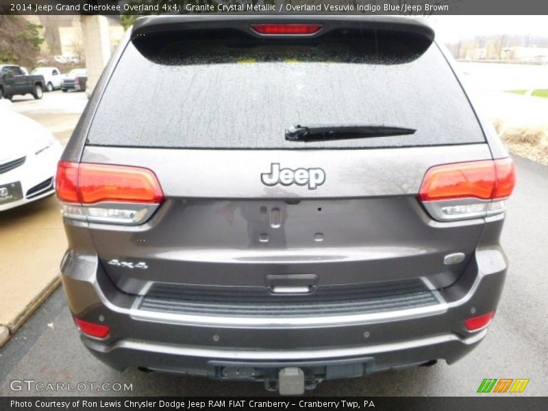 Granite Crystal Metallic / Overland Vesuvio Indigo Blue/Jeep Brown 2014 Jeep Grand Cherokee Overland 4x4