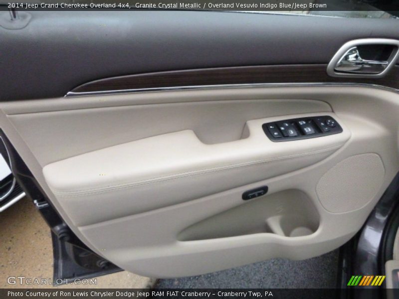 Granite Crystal Metallic / Overland Vesuvio Indigo Blue/Jeep Brown 2014 Jeep Grand Cherokee Overland 4x4