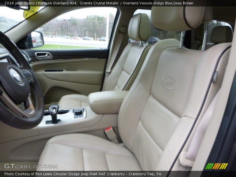 Granite Crystal Metallic / Overland Vesuvio Indigo Blue/Jeep Brown 2014 Jeep Grand Cherokee Overland 4x4