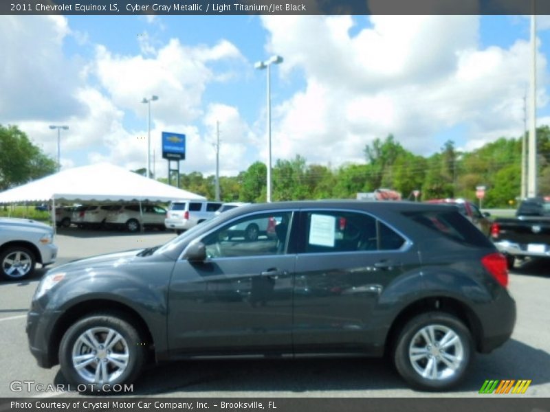 Cyber Gray Metallic / Light Titanium/Jet Black 2011 Chevrolet Equinox LS