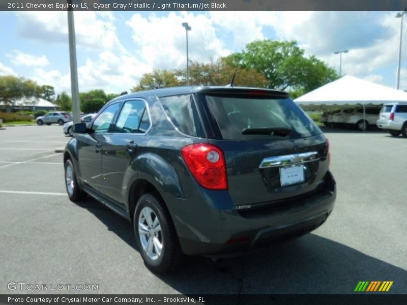 Cyber Gray Metallic / Light Titanium/Jet Black 2011 Chevrolet Equinox LS
