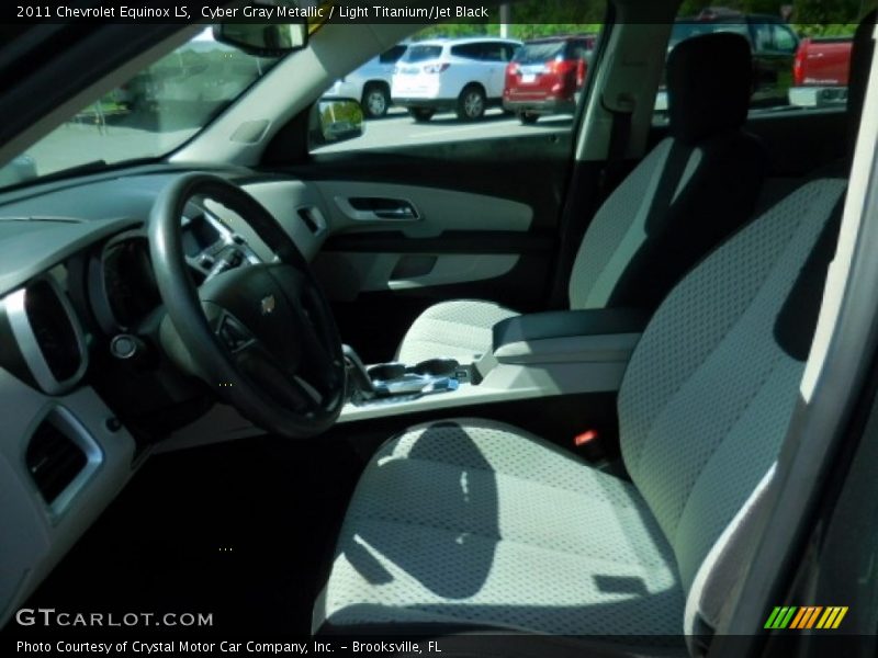 Cyber Gray Metallic / Light Titanium/Jet Black 2011 Chevrolet Equinox LS