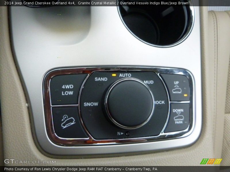 Granite Crystal Metallic / Overland Vesuvio Indigo Blue/Jeep Brown 2014 Jeep Grand Cherokee Overland 4x4
