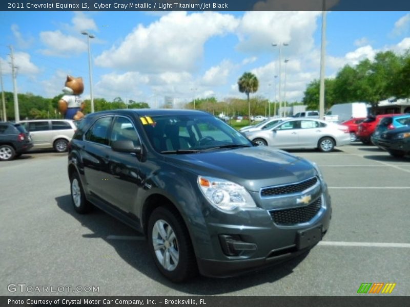 Cyber Gray Metallic / Light Titanium/Jet Black 2011 Chevrolet Equinox LS