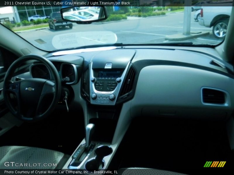 Cyber Gray Metallic / Light Titanium/Jet Black 2011 Chevrolet Equinox LS