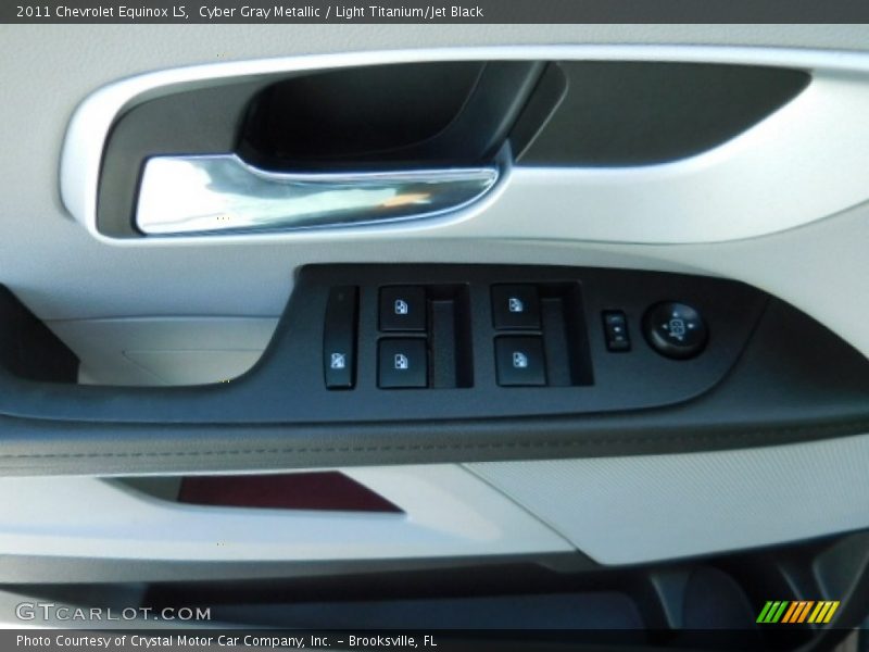 Cyber Gray Metallic / Light Titanium/Jet Black 2011 Chevrolet Equinox LS