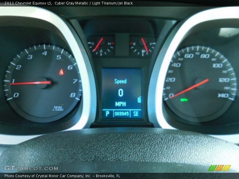 Cyber Gray Metallic / Light Titanium/Jet Black 2011 Chevrolet Equinox LS