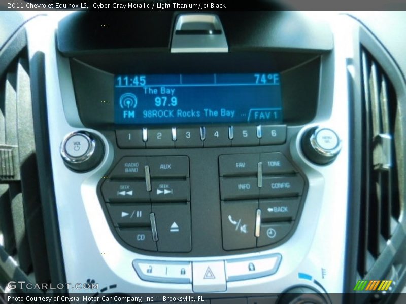 Cyber Gray Metallic / Light Titanium/Jet Black 2011 Chevrolet Equinox LS