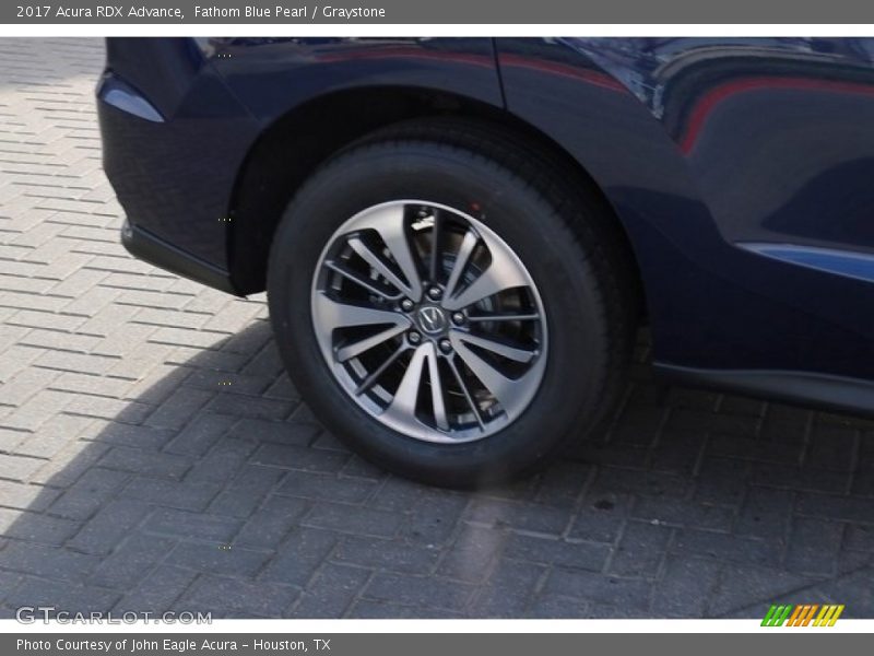 Fathom Blue Pearl / Graystone 2017 Acura RDX Advance