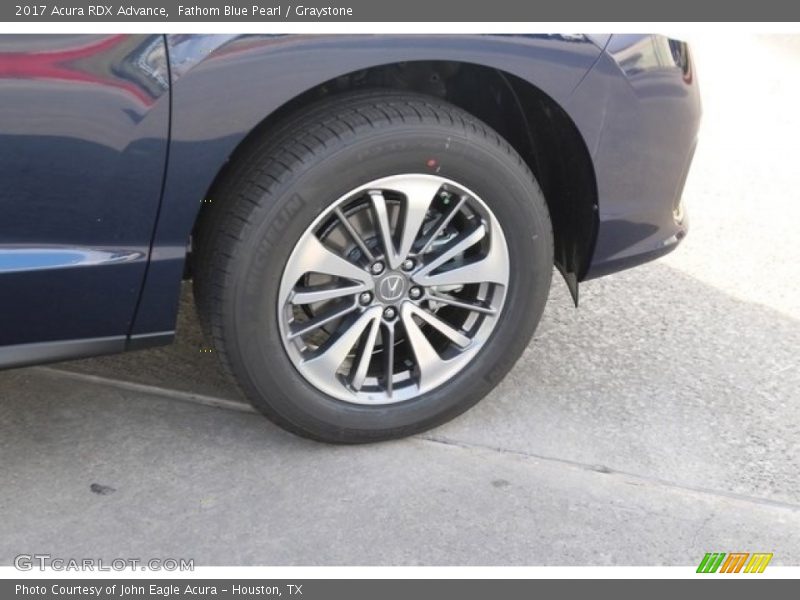 Fathom Blue Pearl / Graystone 2017 Acura RDX Advance