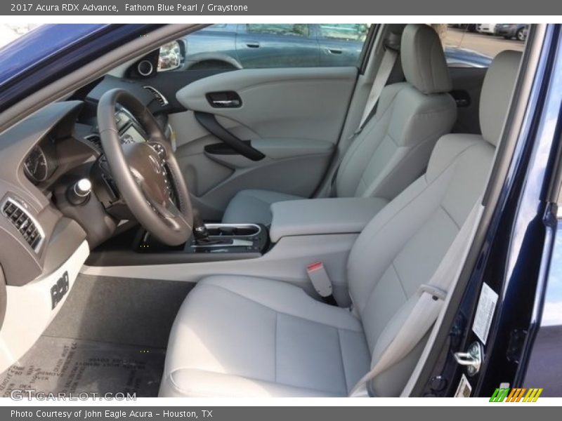 Fathom Blue Pearl / Graystone 2017 Acura RDX Advance