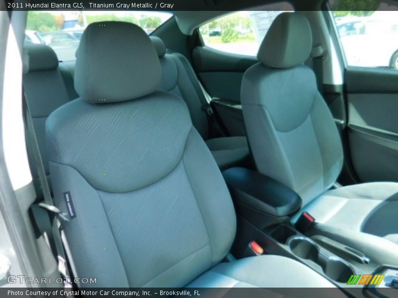 Titanium Gray Metallic / Gray 2011 Hyundai Elantra GLS