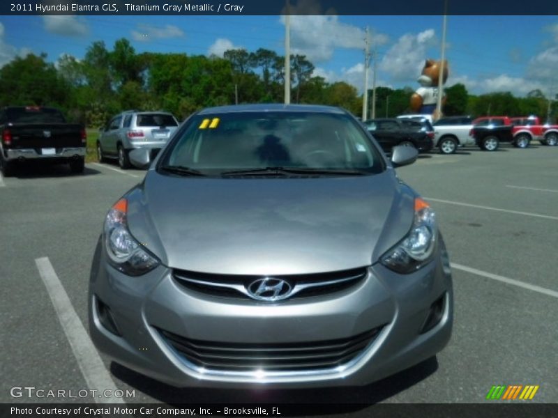 Titanium Gray Metallic / Gray 2011 Hyundai Elantra GLS