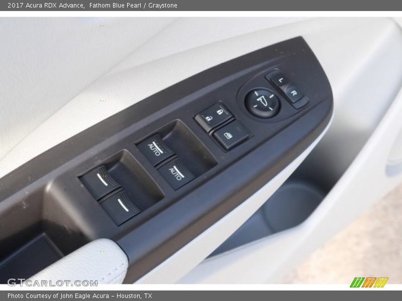 Fathom Blue Pearl / Graystone 2017 Acura RDX Advance