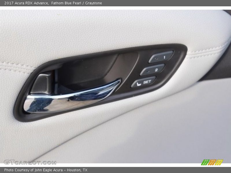 Fathom Blue Pearl / Graystone 2017 Acura RDX Advance