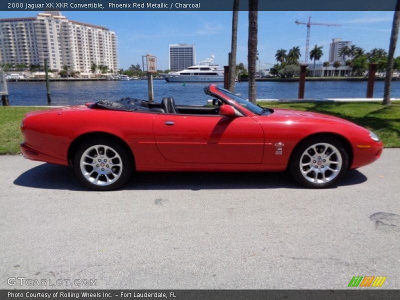 Phoenix Red Metallic / Charcoal 2000 Jaguar XK XKR Convertible
