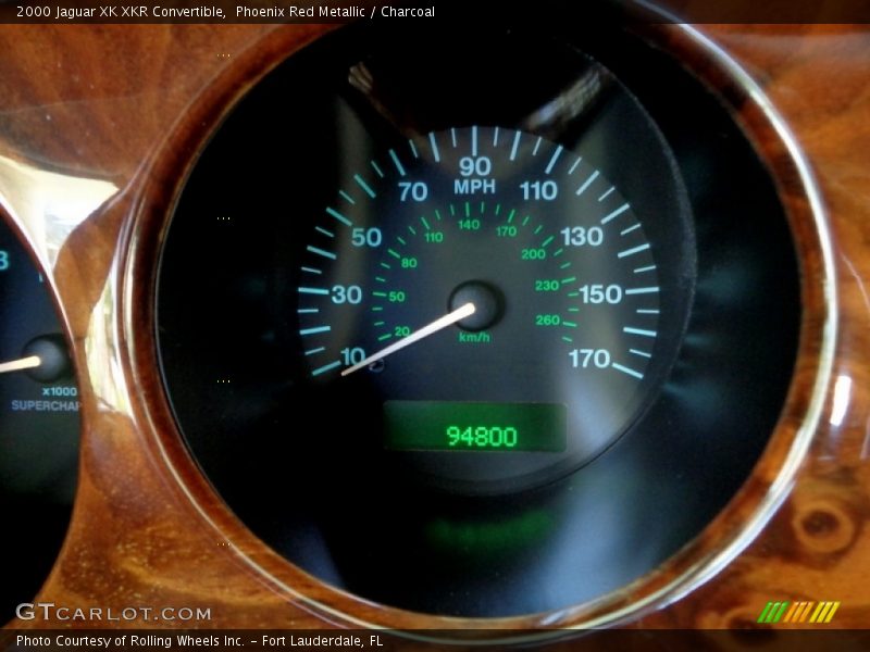 Phoenix Red Metallic / Charcoal 2000 Jaguar XK XKR Convertible