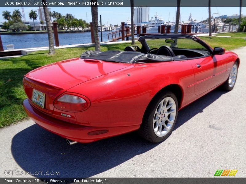 Phoenix Red Metallic / Charcoal 2000 Jaguar XK XKR Convertible