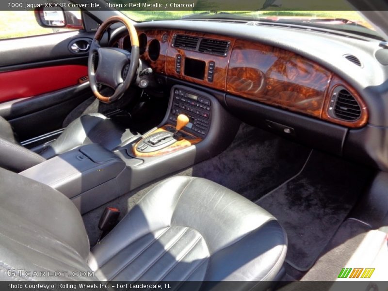 Phoenix Red Metallic / Charcoal 2000 Jaguar XK XKR Convertible