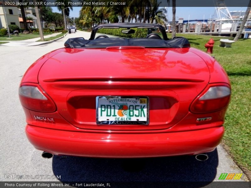 Phoenix Red Metallic / Charcoal 2000 Jaguar XK XKR Convertible