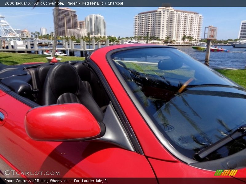 Phoenix Red Metallic / Charcoal 2000 Jaguar XK XKR Convertible