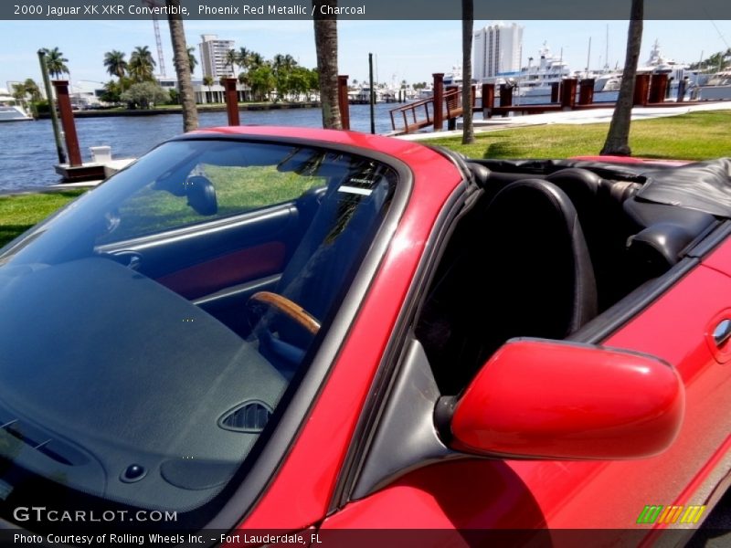 Phoenix Red Metallic / Charcoal 2000 Jaguar XK XKR Convertible