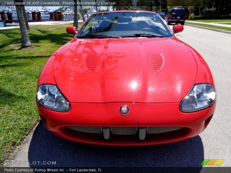 Phoenix Red Metallic / Charcoal 2000 Jaguar XK XKR Convertible