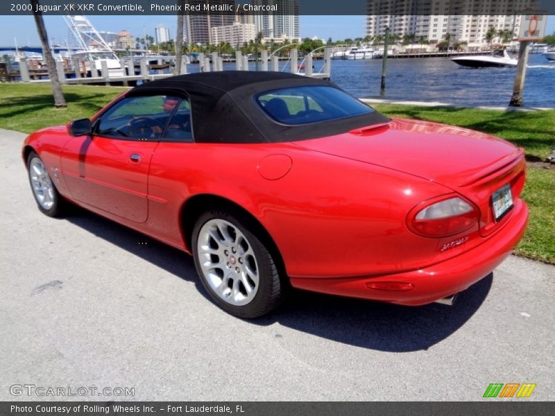 Phoenix Red Metallic / Charcoal 2000 Jaguar XK XKR Convertible