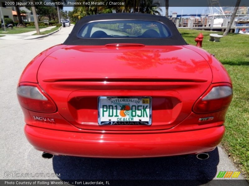 Phoenix Red Metallic / Charcoal 2000 Jaguar XK XKR Convertible