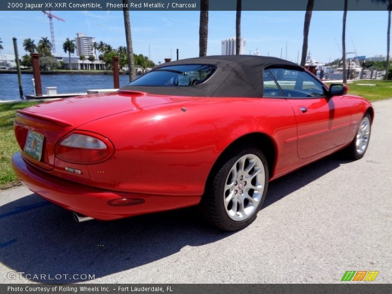 Phoenix Red Metallic / Charcoal 2000 Jaguar XK XKR Convertible