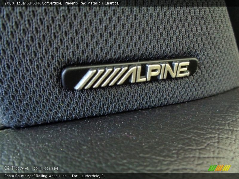 Phoenix Red Metallic / Charcoal 2000 Jaguar XK XKR Convertible