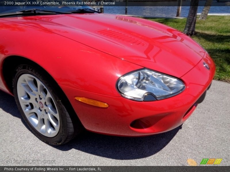 Phoenix Red Metallic / Charcoal 2000 Jaguar XK XKR Convertible