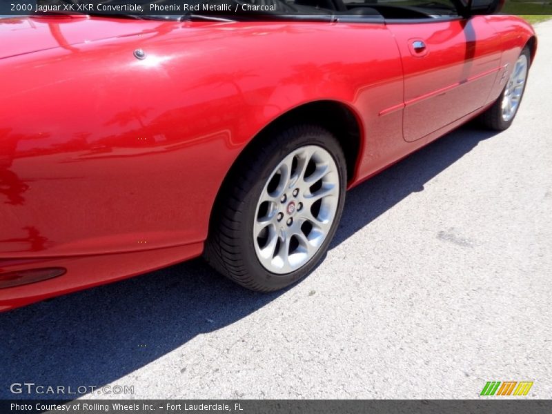 Phoenix Red Metallic / Charcoal 2000 Jaguar XK XKR Convertible