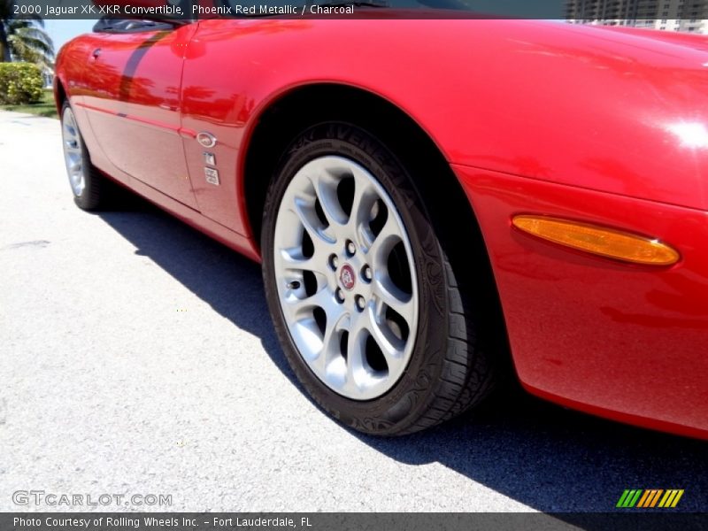 Phoenix Red Metallic / Charcoal 2000 Jaguar XK XKR Convertible