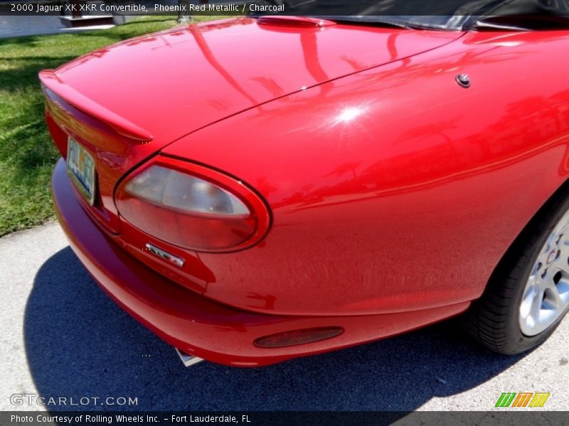 Phoenix Red Metallic / Charcoal 2000 Jaguar XK XKR Convertible