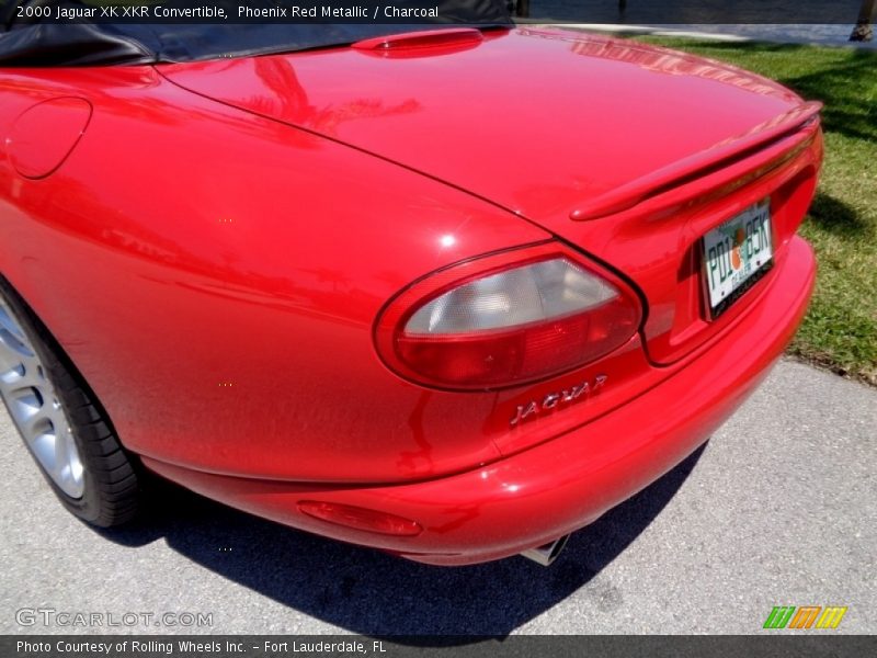 Phoenix Red Metallic / Charcoal 2000 Jaguar XK XKR Convertible