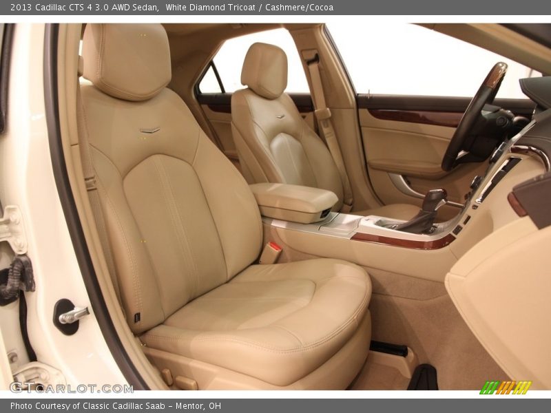 White Diamond Tricoat / Cashmere/Cocoa 2013 Cadillac CTS 4 3.0 AWD Sedan