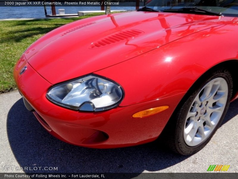 Phoenix Red Metallic / Charcoal 2000 Jaguar XK XKR Convertible