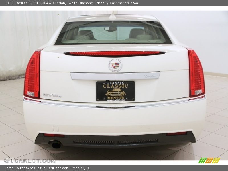 White Diamond Tricoat / Cashmere/Cocoa 2013 Cadillac CTS 4 3.0 AWD Sedan