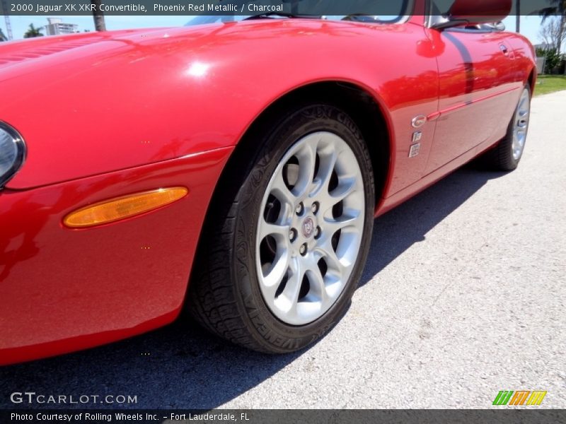 Phoenix Red Metallic / Charcoal 2000 Jaguar XK XKR Convertible
