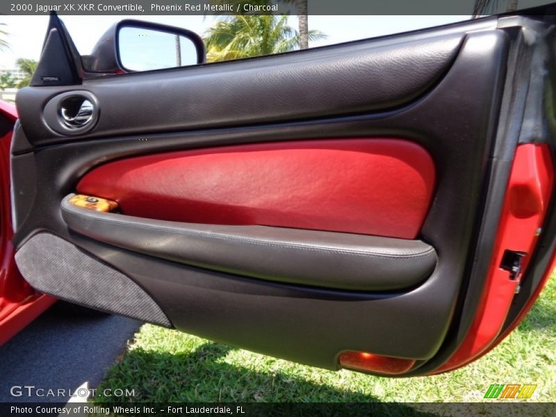 Phoenix Red Metallic / Charcoal 2000 Jaguar XK XKR Convertible