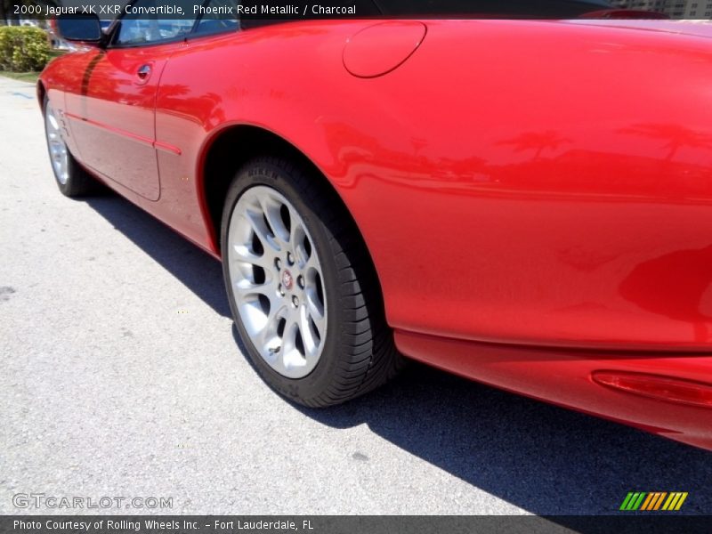 Phoenix Red Metallic / Charcoal 2000 Jaguar XK XKR Convertible
